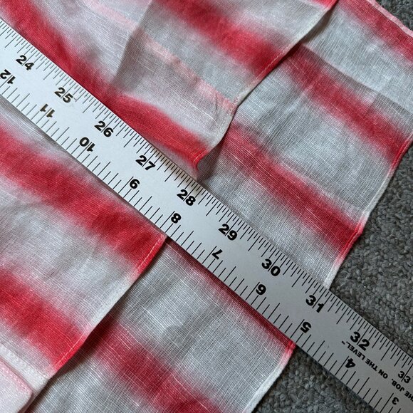 WORTH New York Women's Pink White Stripe Button Down Shirt Silk Linen Medium - Picture 4 of 6